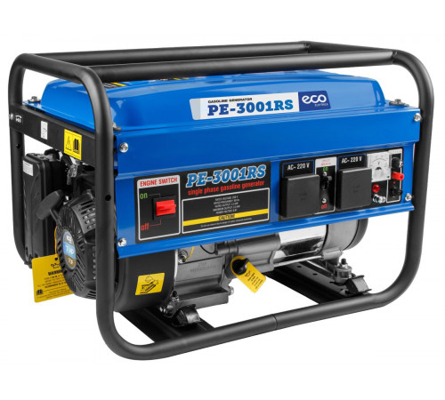 Электрогенератор ECO PE-3001RS 2,5кВт, 220В, бак 15.0 л, вес 36.5 кг