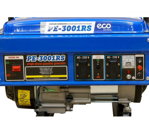 Электрогенератор ECO PE-3001RS 2,5кВт, 220В, бак 15.0 л, вес 36.5 кг